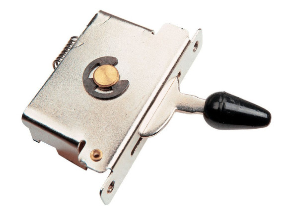 Yellow Parts Interruptor de 5 vias para Stratocaster com alavanca preta Yellow Parts Interruptor de 5 vias para Stratocaster com alavanca preta